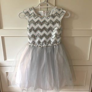 Beautiful glittery special occasion dress.